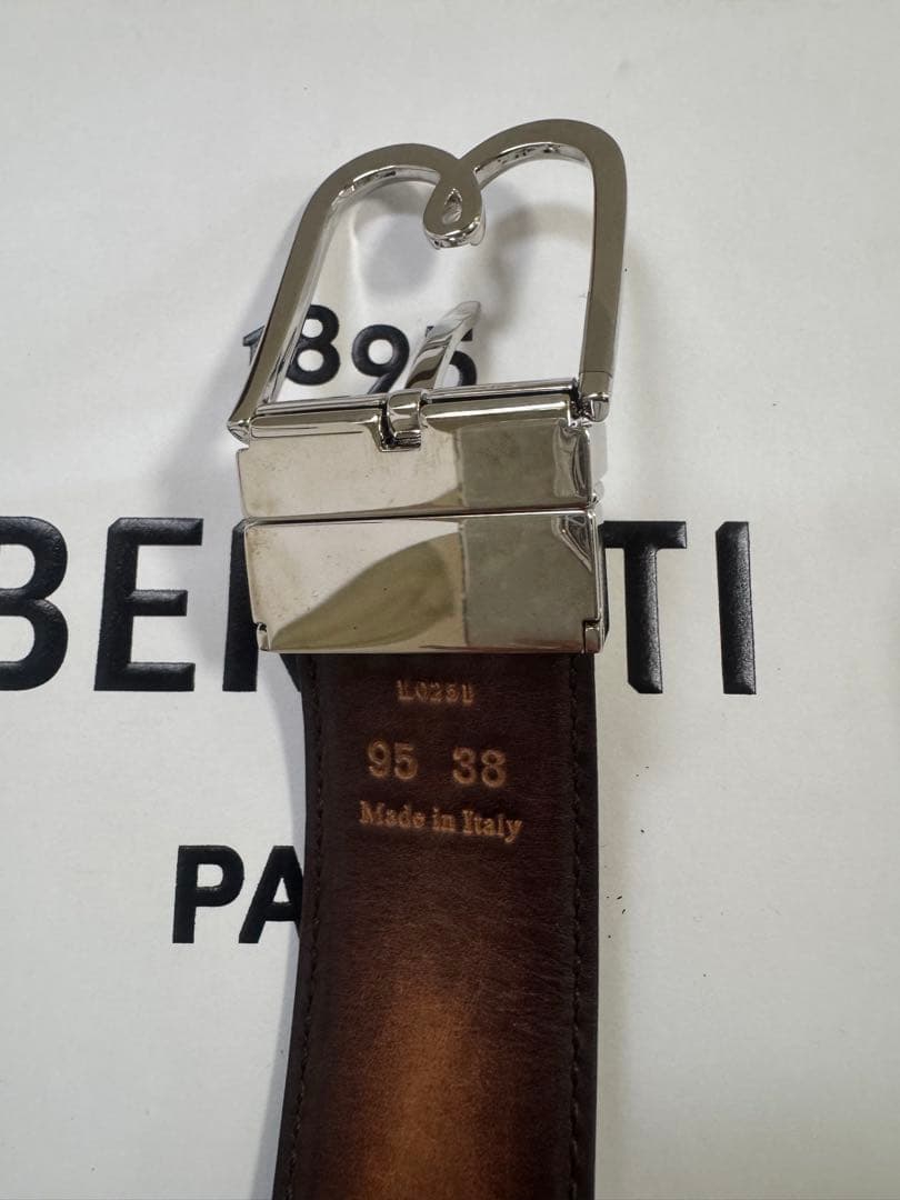 BERLUTI ベルルッティ　ベルト　メンズ　35MM リバーシブル　袋、箱付き