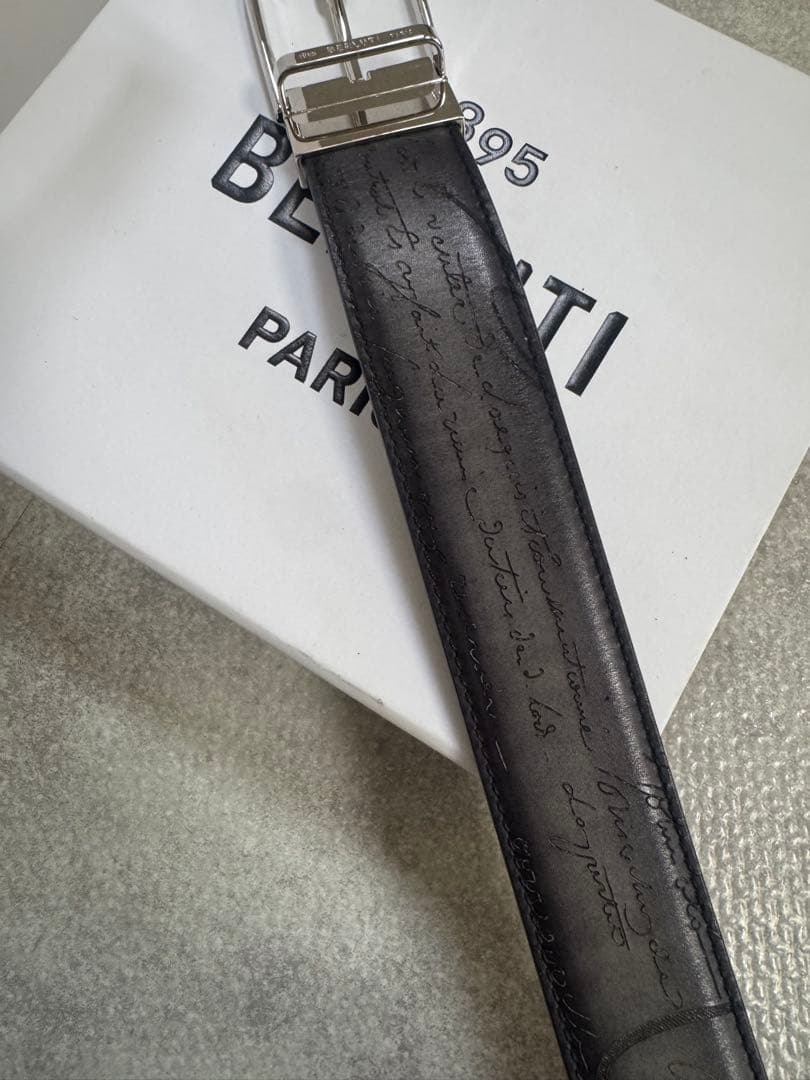 BERLUTI ベルルッティ　ベルト　メンズ　35MM リバーシブル　袋、箱付き