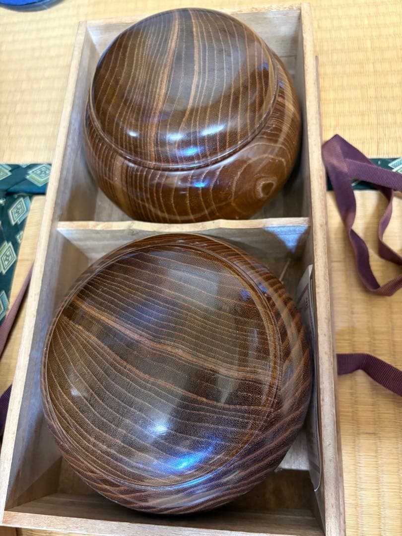 貴重　囲碁セット囲碁盤 日向特製本蛤白雪印41号　本那智41号白黒碁石 木製収納