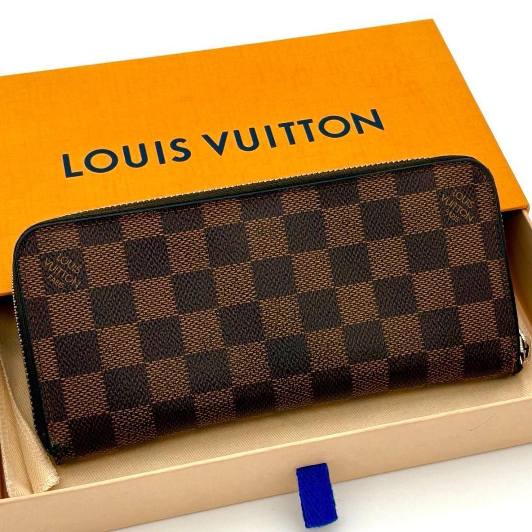 ルイヴィトン 長財布 ダミエ エベヌ ジッピー ヴェルティカル 2096