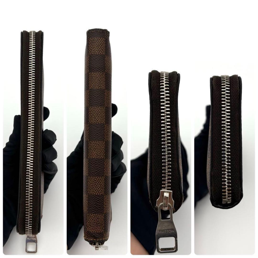 ルイヴィトン 長財布 ダミエ エベヌ ジッピー ヴェルティカル 2096