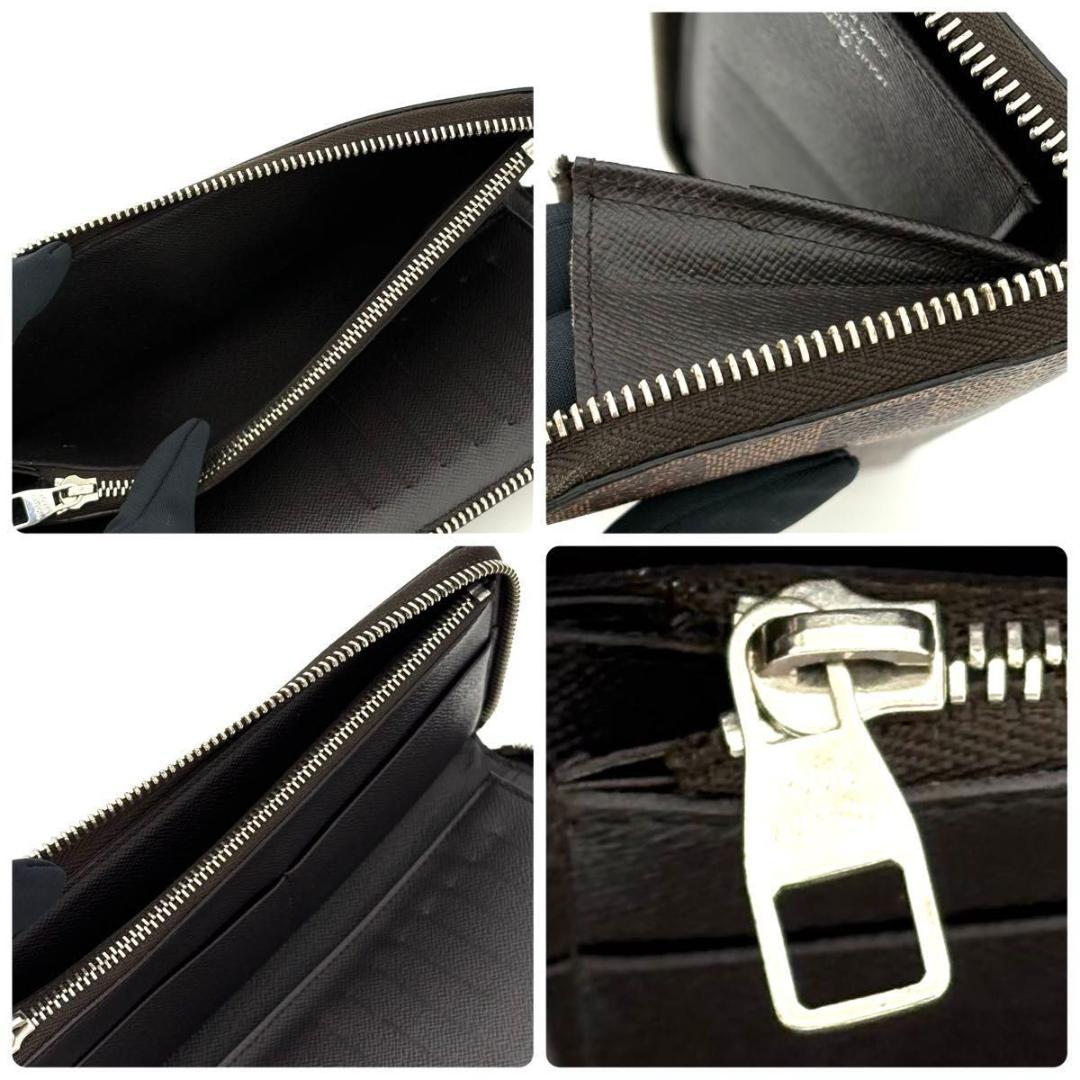 ルイヴィトン 長財布 ダミエ エベヌ ジッピー ヴェルティカル 2096