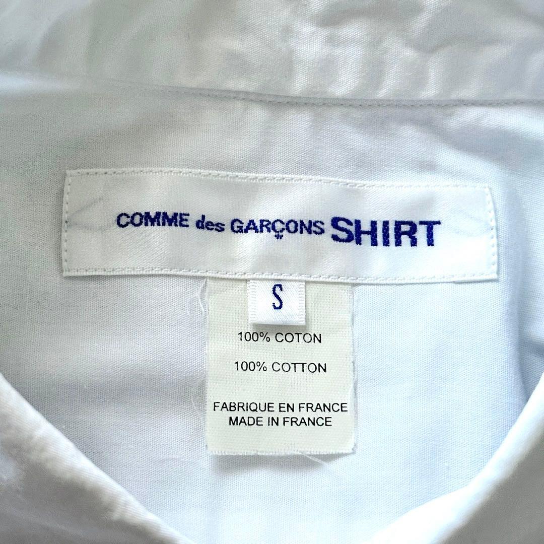 COMME des GARCONS SHIRTフラワー柄 切り替え シャツ S