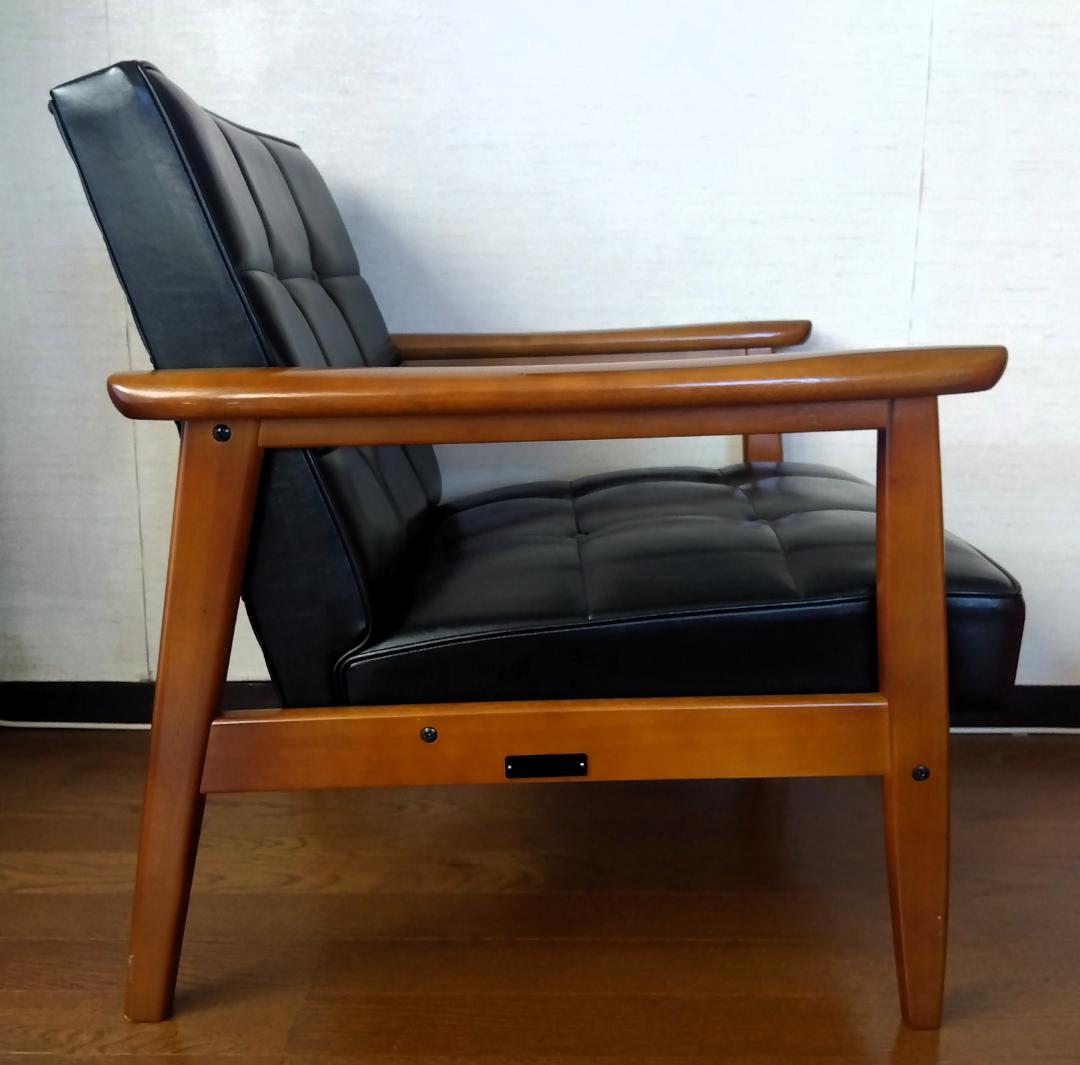 カリモク60 Kチェア 1シーター スタンダードブラック W36170BW ②