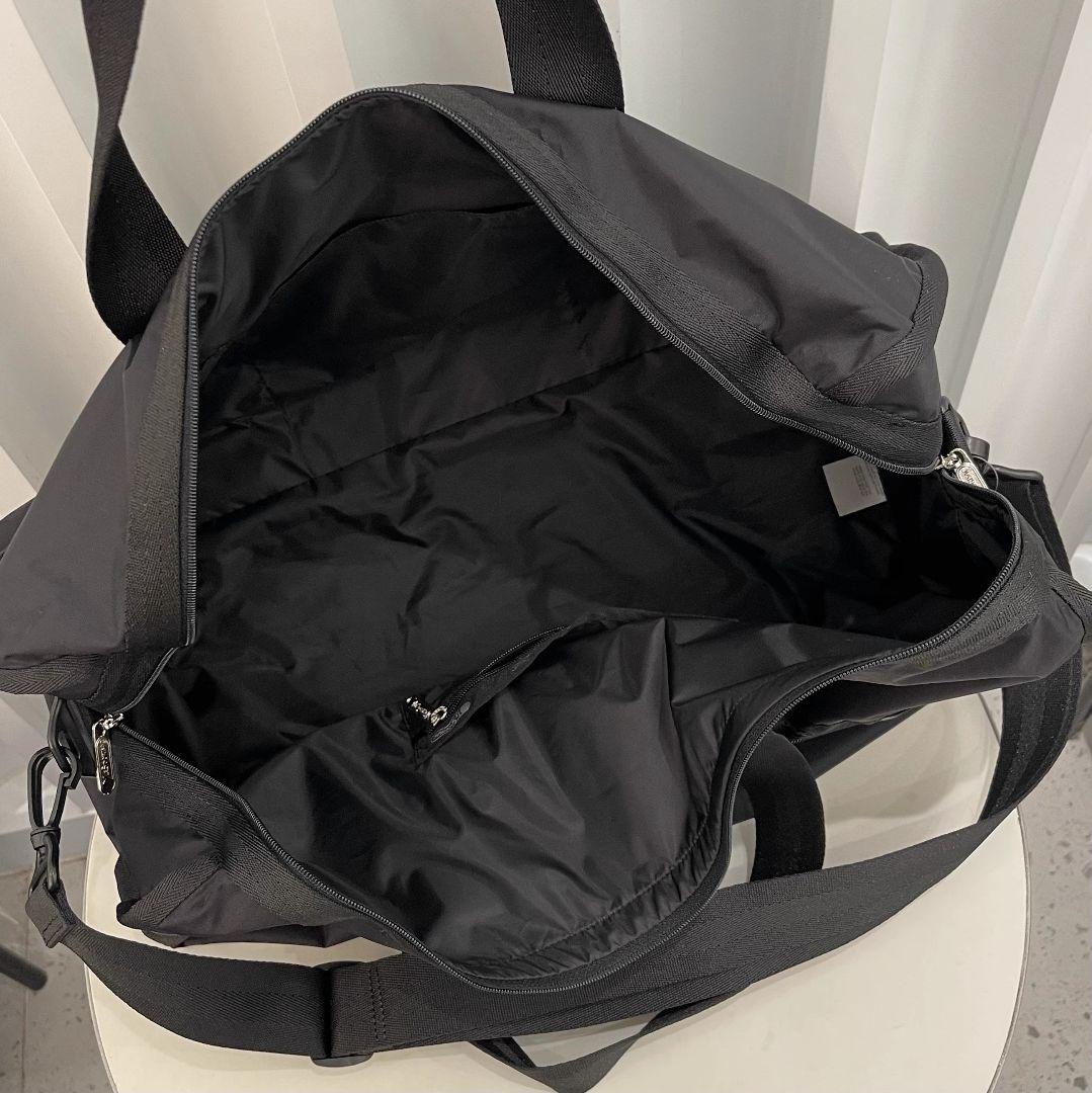 レスポートサック ブラック 無地 ボストンバッグ ポーチ付き