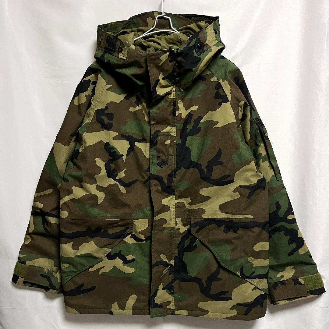米軍実物 ECWCS Gen1 GORE-TEX ウッドランドカモ M-R