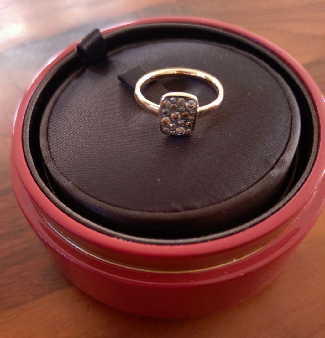 ポメラート　サッビアリング　ブラウンダイヤ54　pomellato