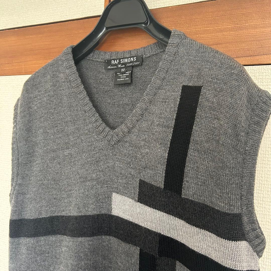 希少 Raf Simons 2000-2001 a/w knit vest
