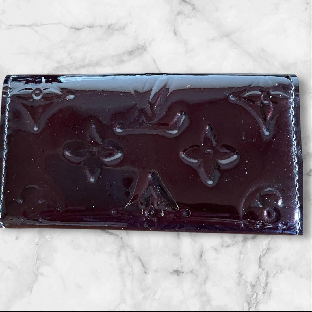 【美品】LOUIS VUITTONヴェルニ　キーケース　ブラウン