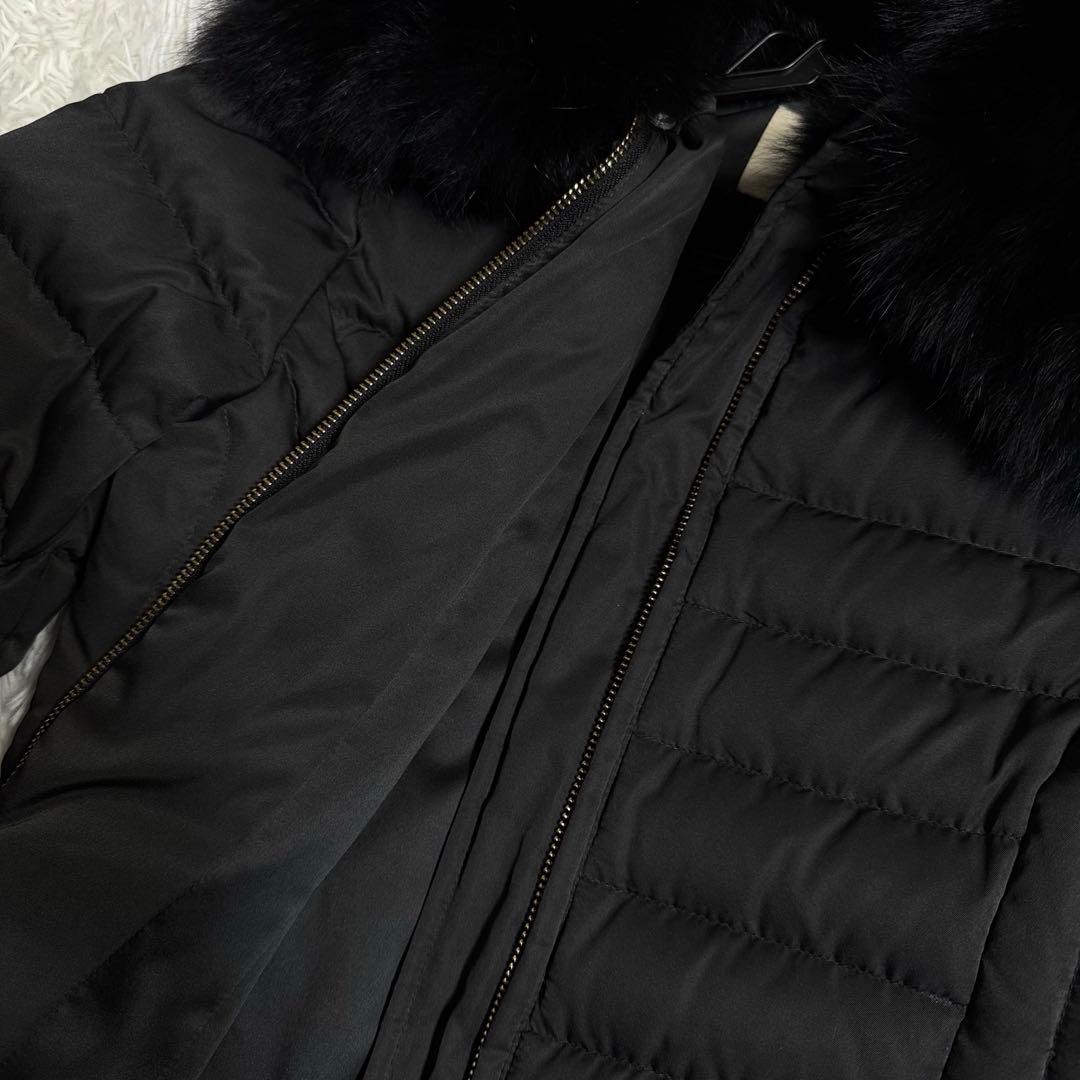 エイミーイストワール ペプラムショートダウンジャケット コート Aライン ファー