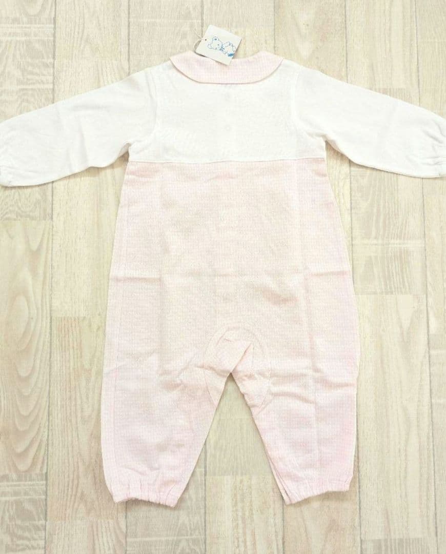 【新品】ギンガムチェック　長袖カバーオールfamilia 70