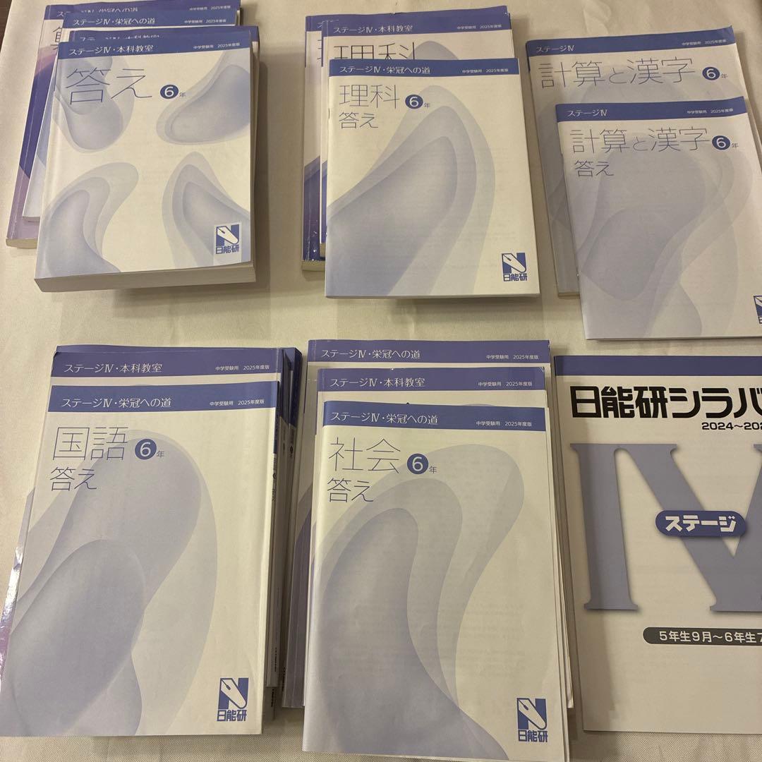 日能研　2025年度　6年　前期等