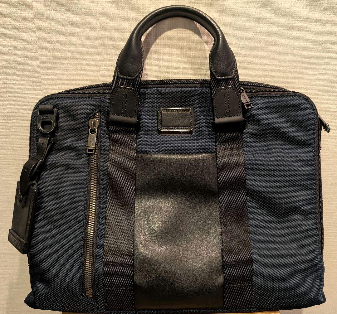 【美品】トゥミ TUMI ブリーフケース アルファブラボー ネイビー