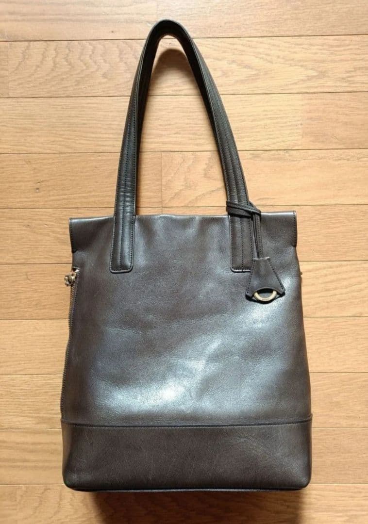 アニアリ aniary 01-02018 縦型レザートート ダークブラウン