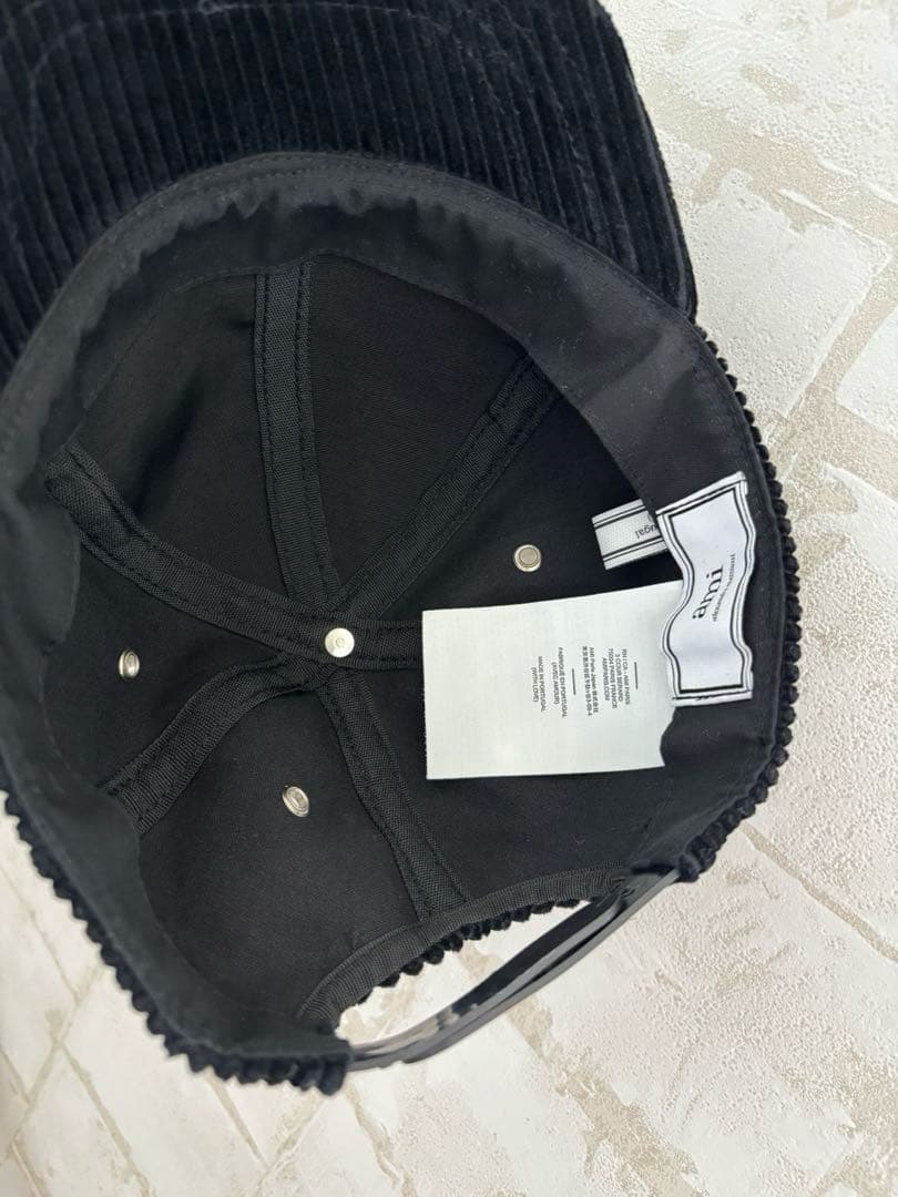 Hiro　AMI paris コーデュロイ ハート刺繍 キャップ