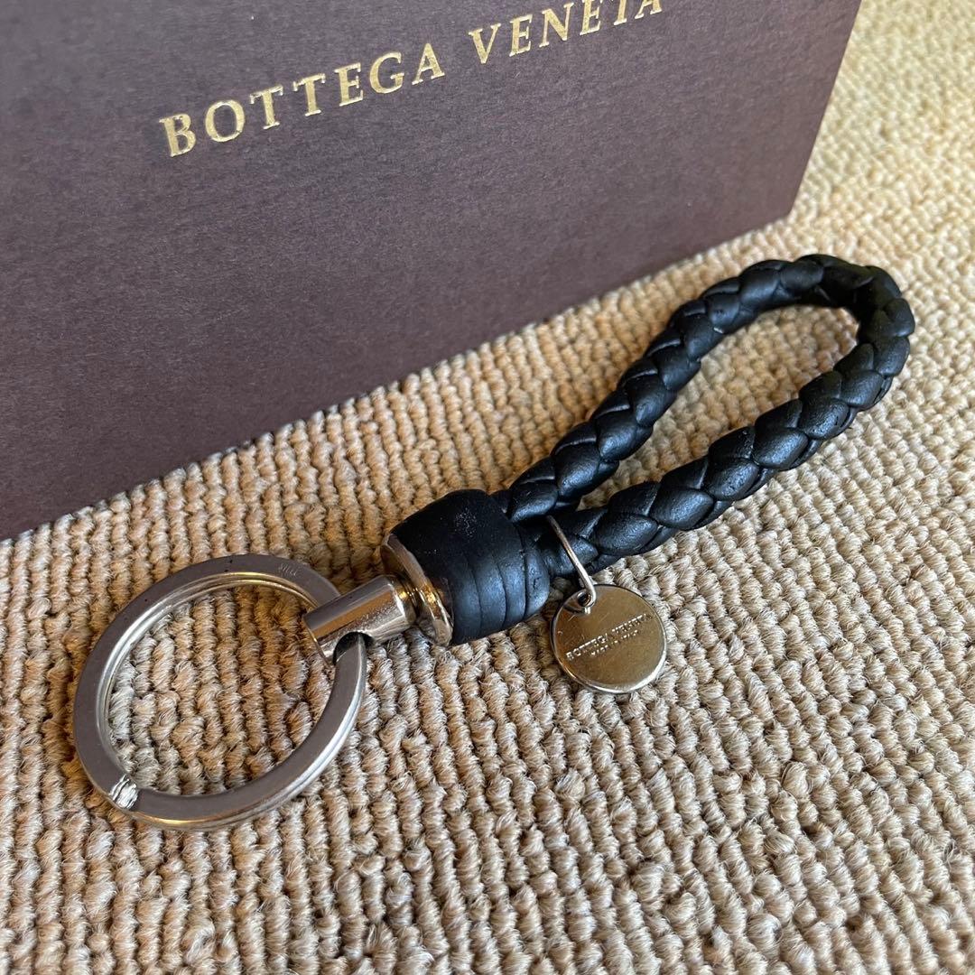 正規品⭐️美品⭐️BOTTEGA VENETA 男女兼用　キーリング　ブラック