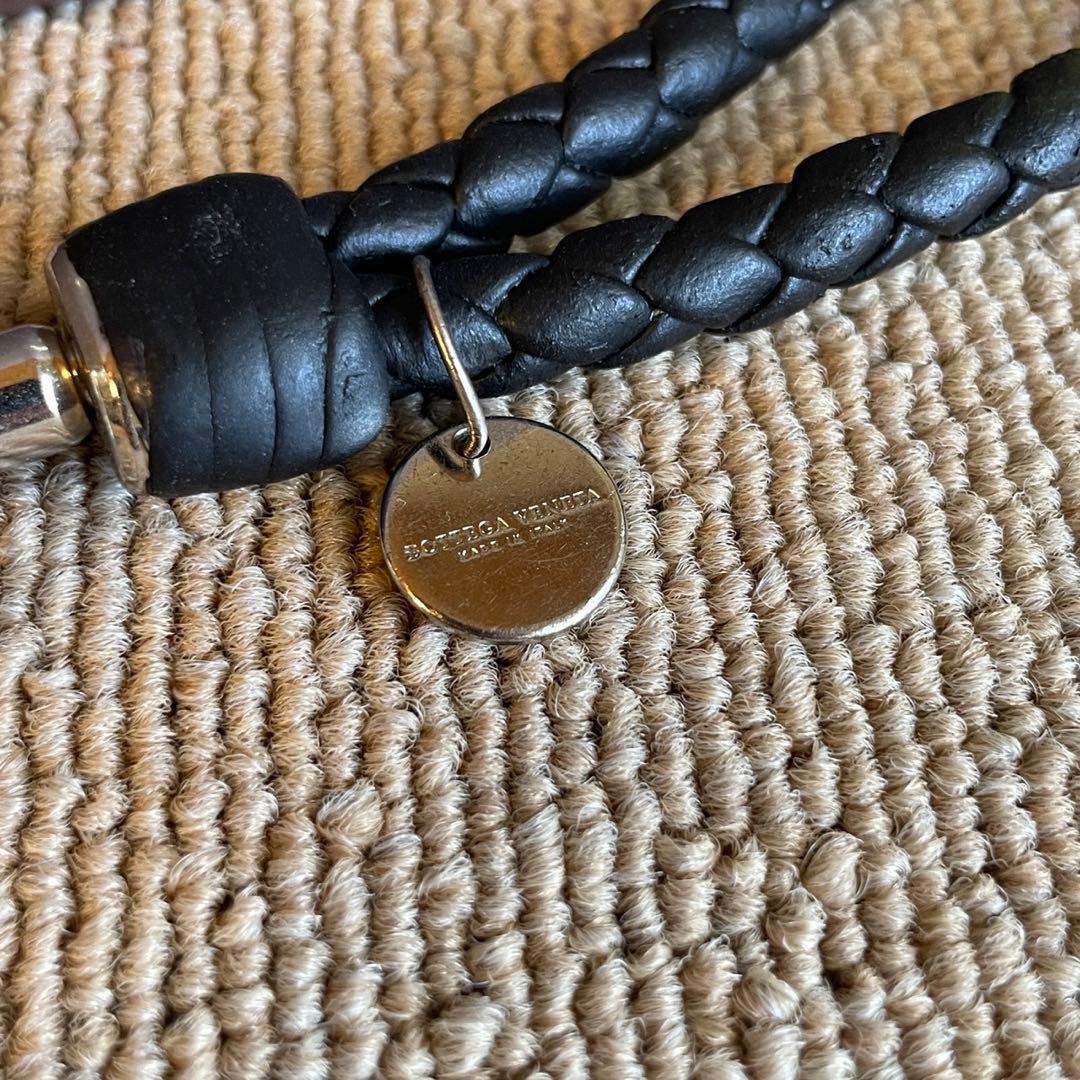 正規品⭐️美品⭐️BOTTEGA VENETA 男女兼用　キーリング　ブラック