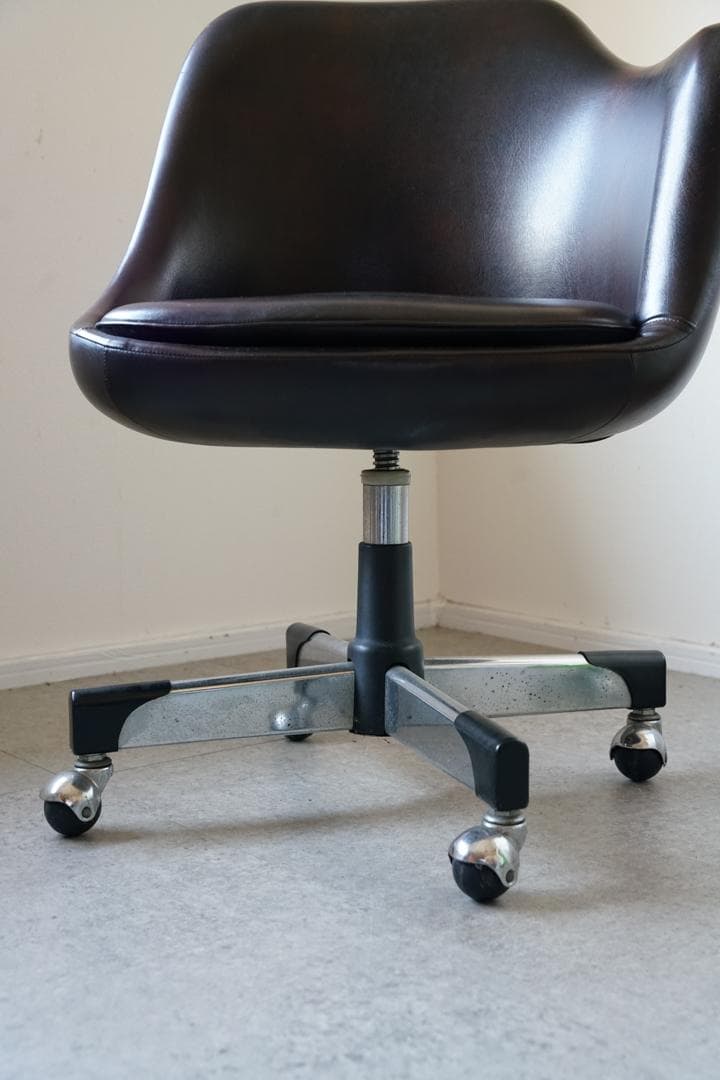 60-70's ヴィンテージ キャスターチェア ミッドセンチュリー 昭和レトロ