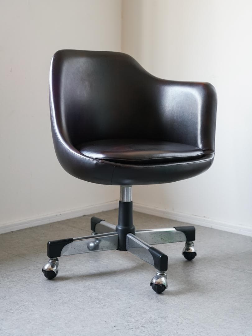 60-70's ヴィンテージ キャスターチェア ミッドセンチュリー 昭和レトロ