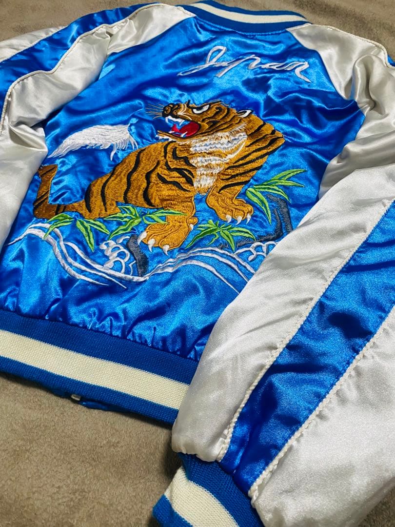 JAPANESE 日本 限定虎　スカジャン　サテン unisex スカジャン