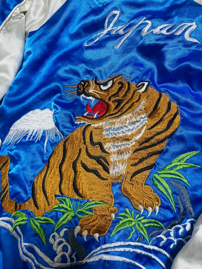 JAPANESE 日本 限定虎　スカジャン　サテン unisex スカジャン