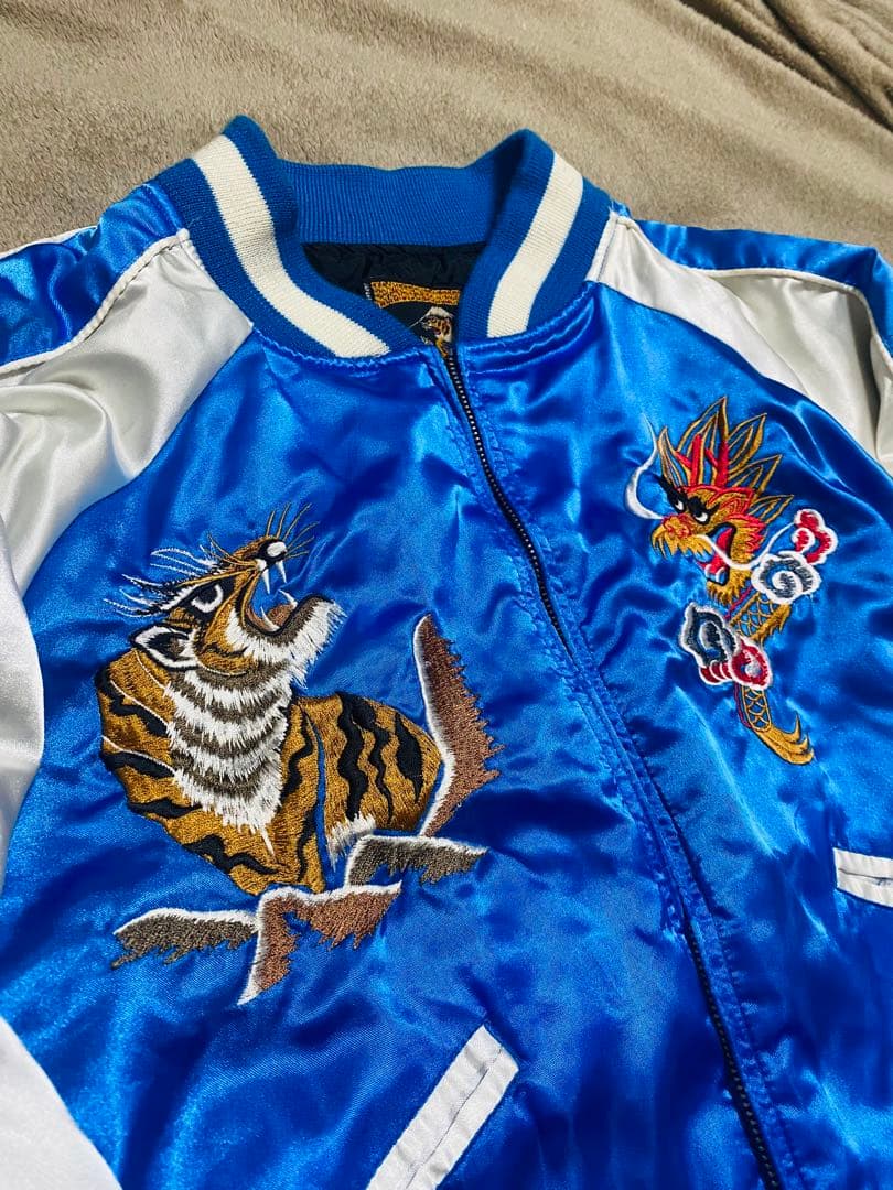 JAPANESE 日本 限定虎　スカジャン　サテン unisex スカジャン