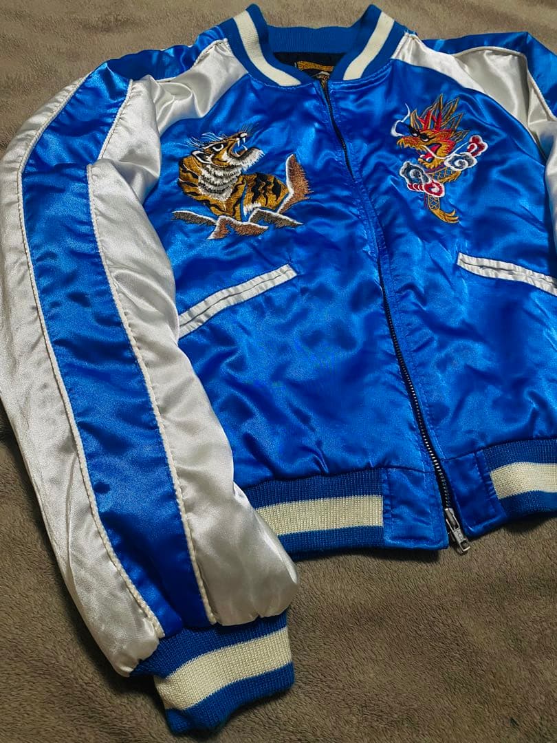 JAPANESE 日本 限定虎　スカジャン　サテン unisex スカジャン