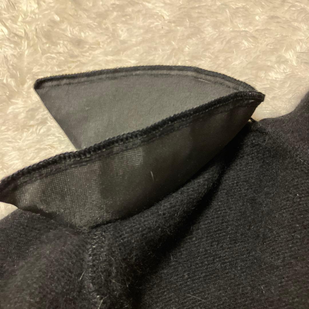 【希少】　クレージュ　襟付き　ニット　 セーター　ウール混　ビジュー　ロゴ