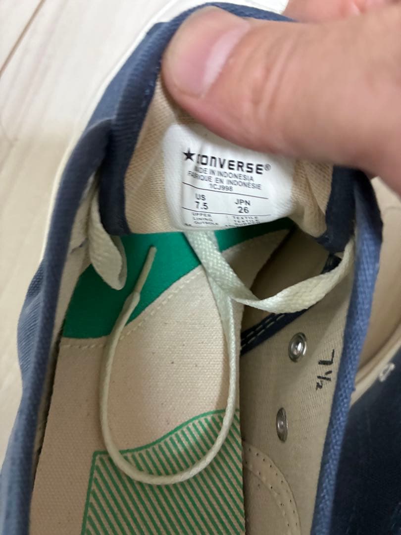 美品 26cm ジャックパーセル 80 タイムライン ネイビー コンバース
