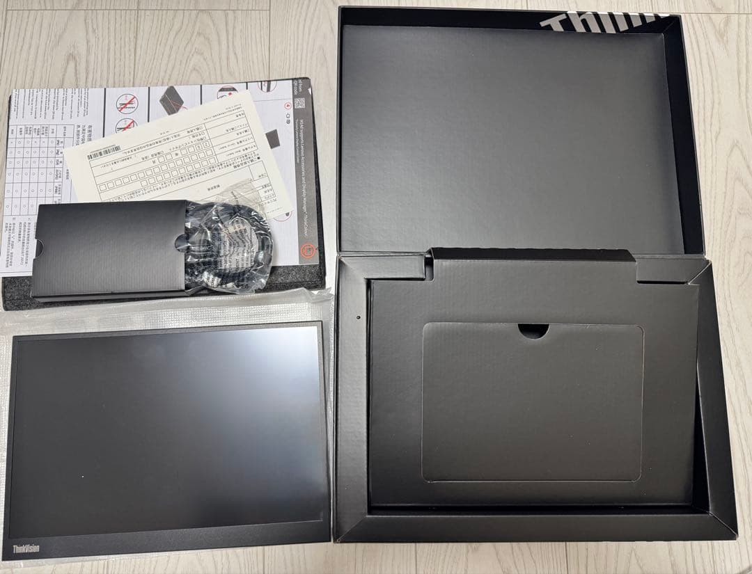 Lenovo ThinkVision M14d 付属品一式、メーカー保証あり