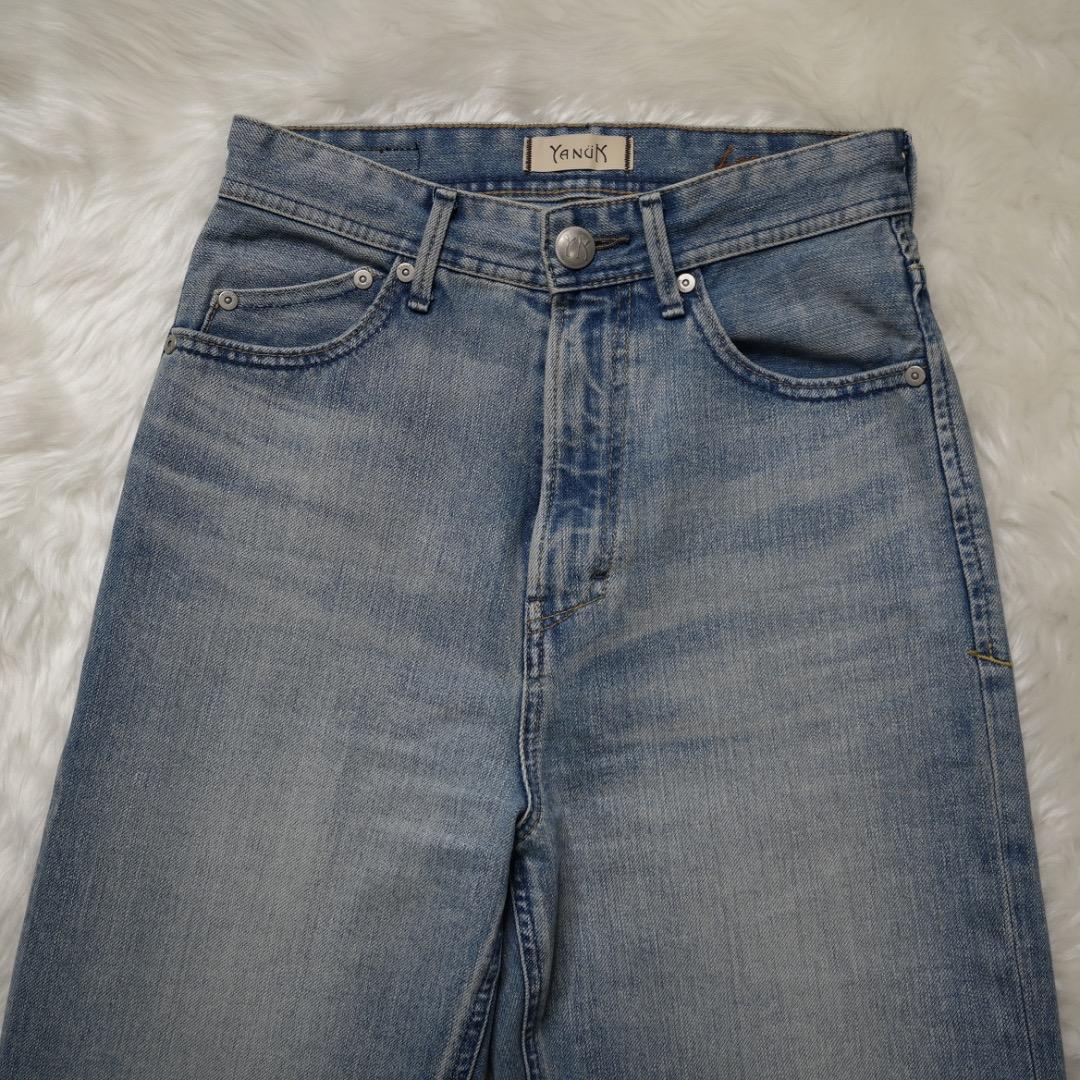 ✨美品✨ヤヌーク Lea ボーイズストレートデニム サイズ24 レア