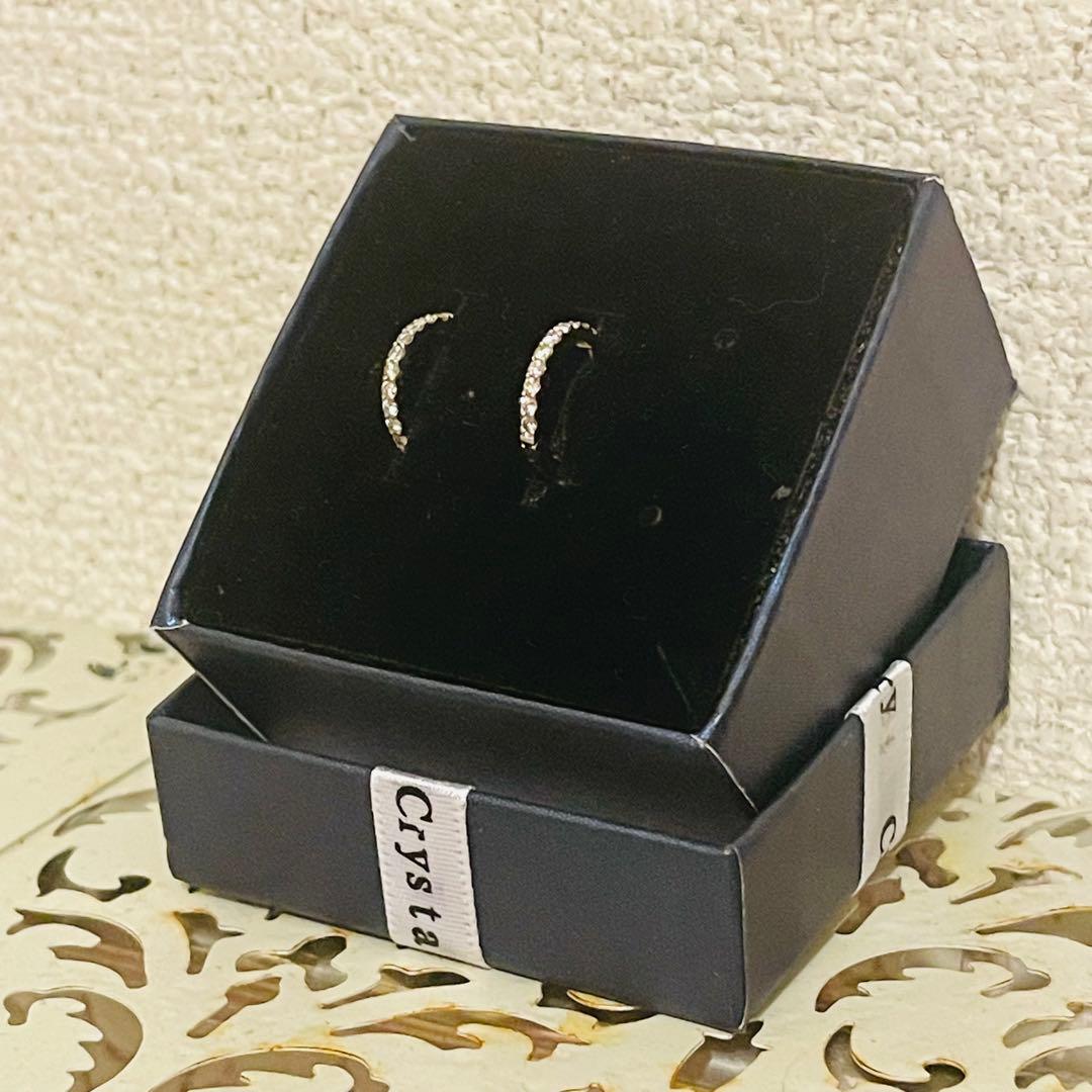 【セール】 ダイヤモンドフープピアス　プラチナ素材