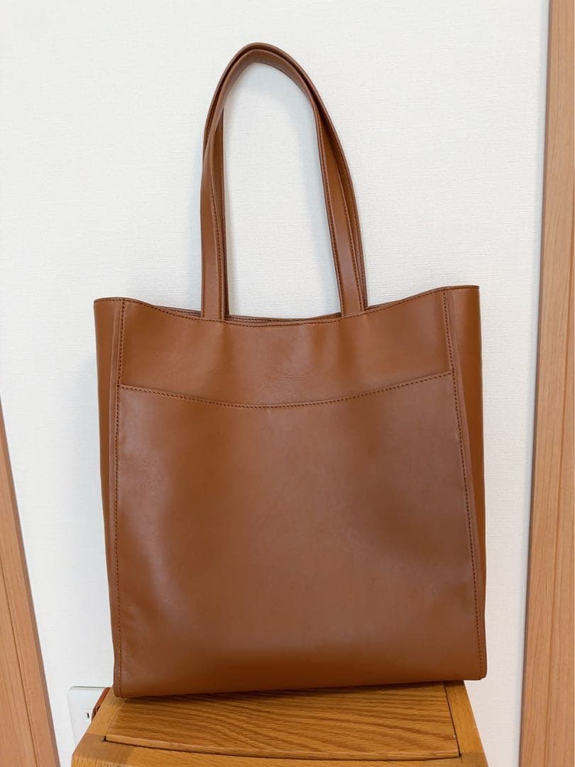 新品未使用】paul smithブランデッドカラーエッジ トートバッグ ブラウン