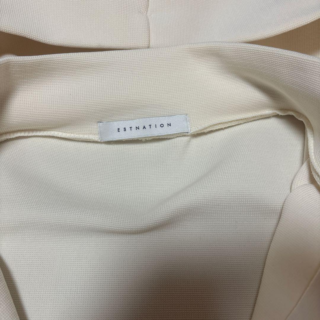 美品　ESTNATION エストネーション　ミラノリブ　フルジップ　パーカー