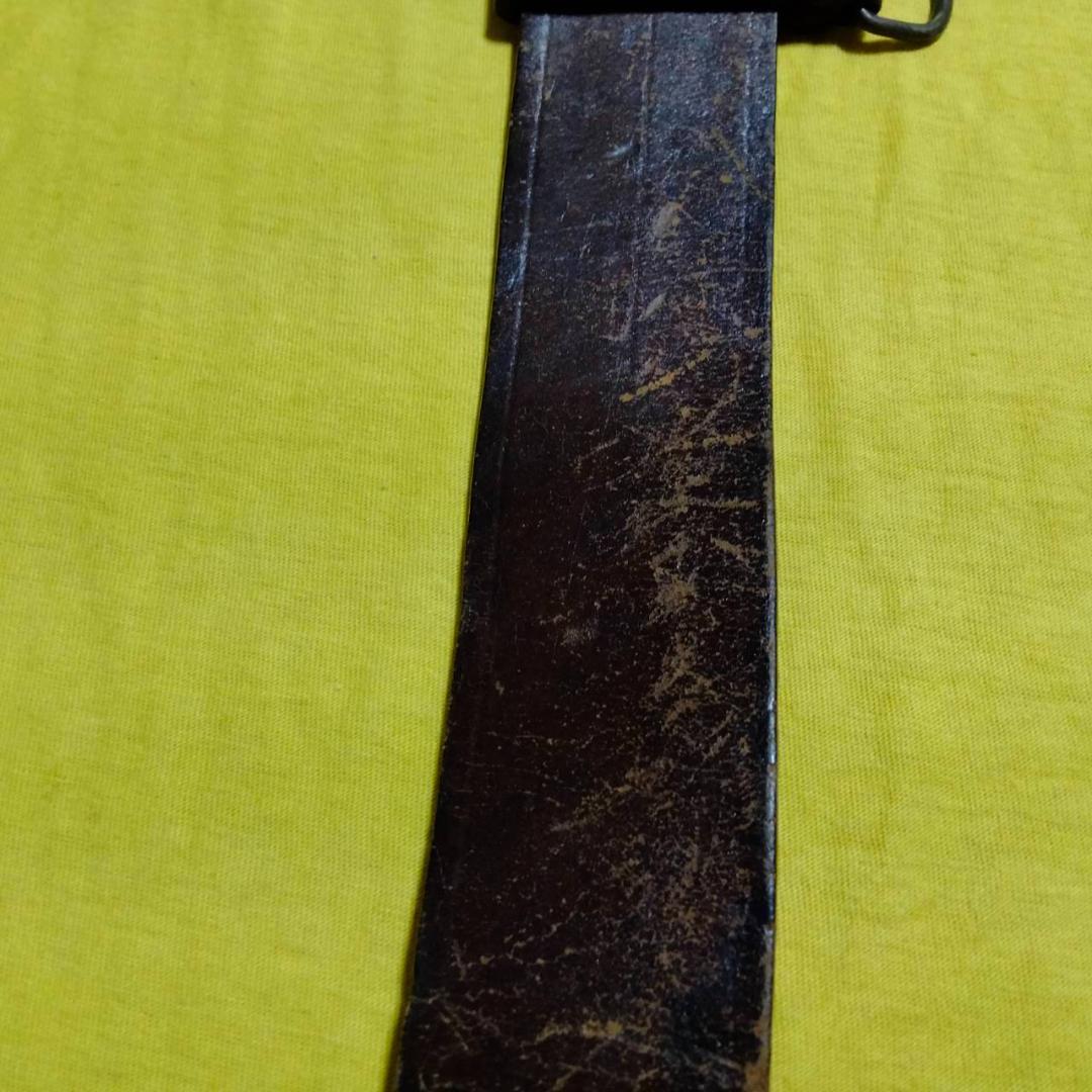 50s 40s 30s アメリカ軍 ミリタリー　レザーベルト　ヴィンテージ