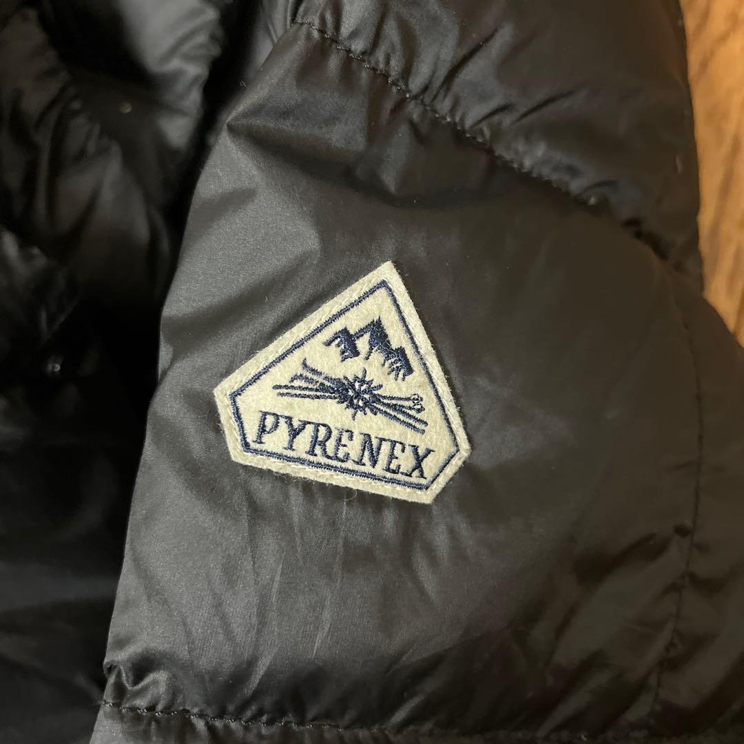 ピレネックスノーカラー ダウンジャケット 38 ブラック