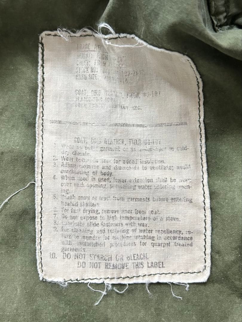 M-65 フィールドジャケット　実物　ヒッピー風カスタム