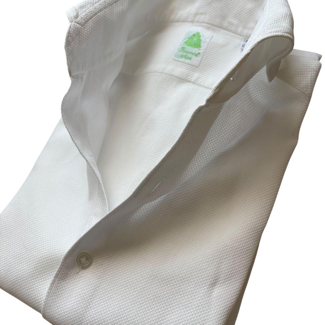 Finamore/セルジオ/ワッフルコットンシャツ