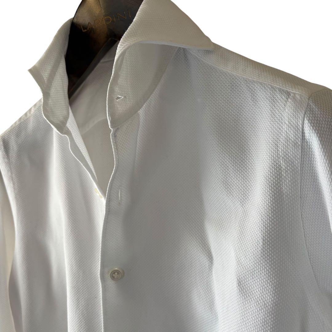 Finamore/セルジオ/ワッフルコットンシャツ