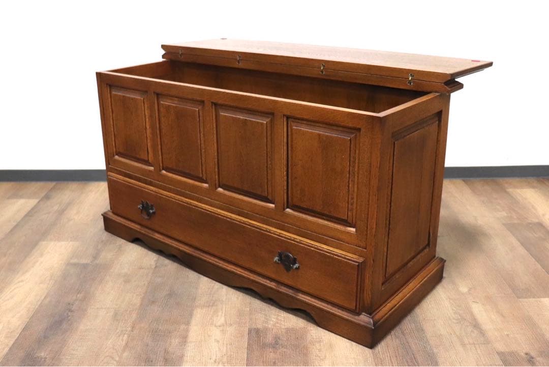 GMHS293A○英国アンティーク カッサパンカ ベンチチェスト 収納ベンチ