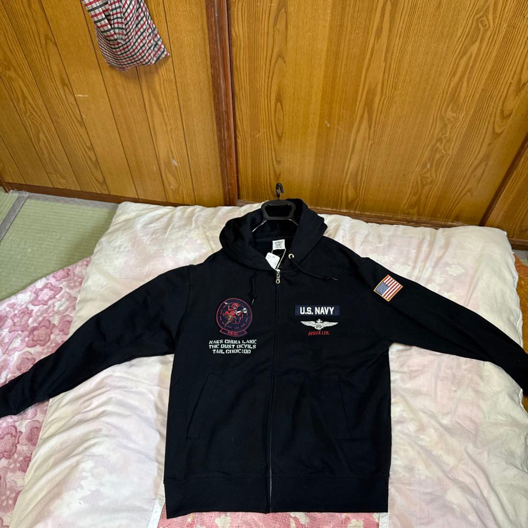 結*城様 最終価格‼️新品AVIREX TOP GUNジップアップパーカーNAV