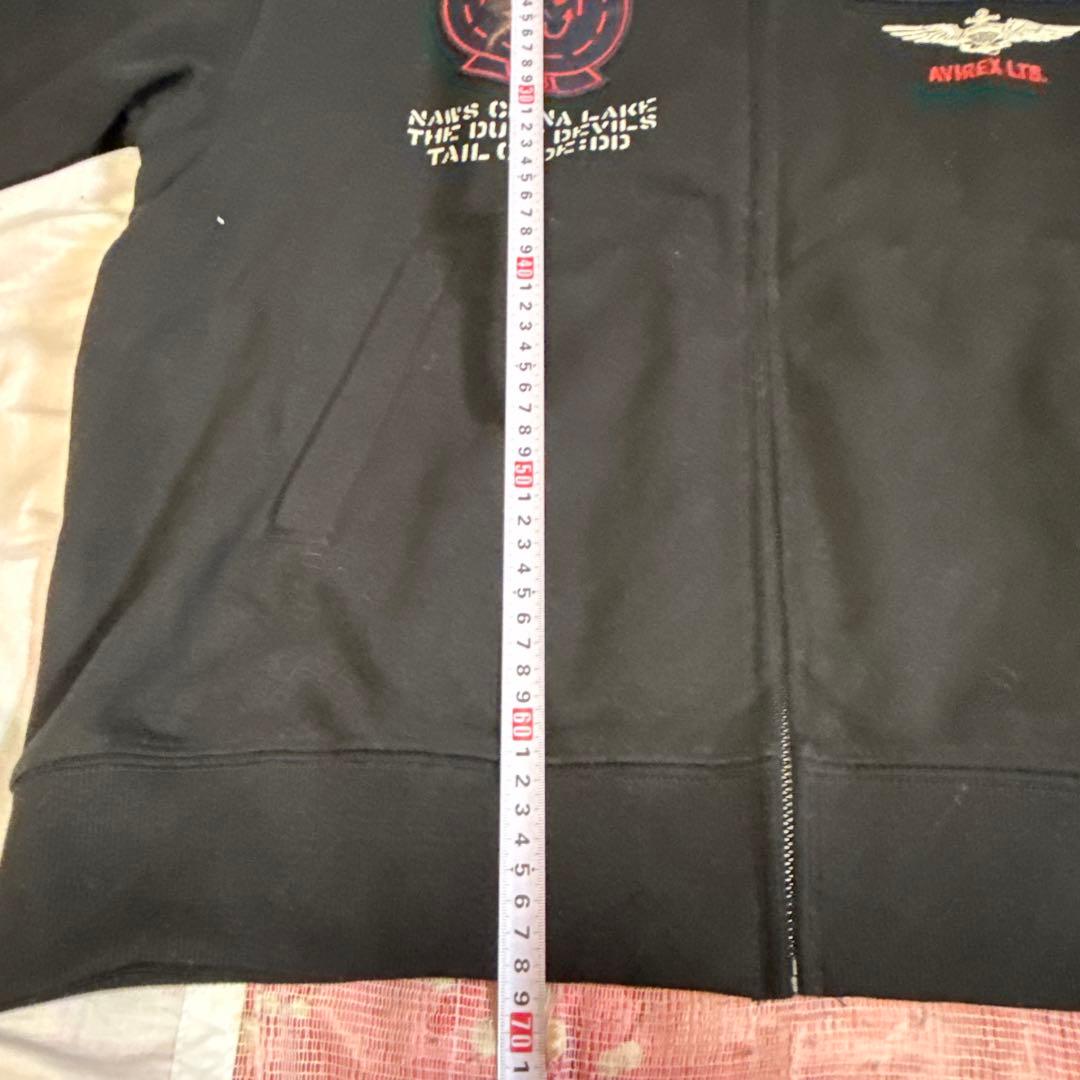 結*城様 最終価格‼️新品AVIREX TOP GUNジップアップパーカーNAV