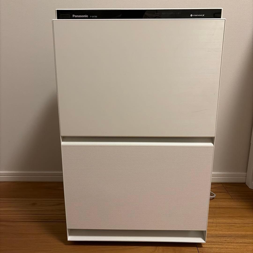 【美品】Panasonic 加湿空気清浄機 F-VXT90 ホワイト