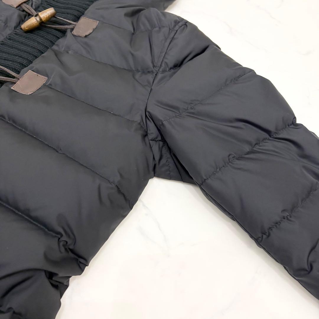 【美品】HERNO ヘルノ　ダウンジャケット　ブラック　ニット　46 L