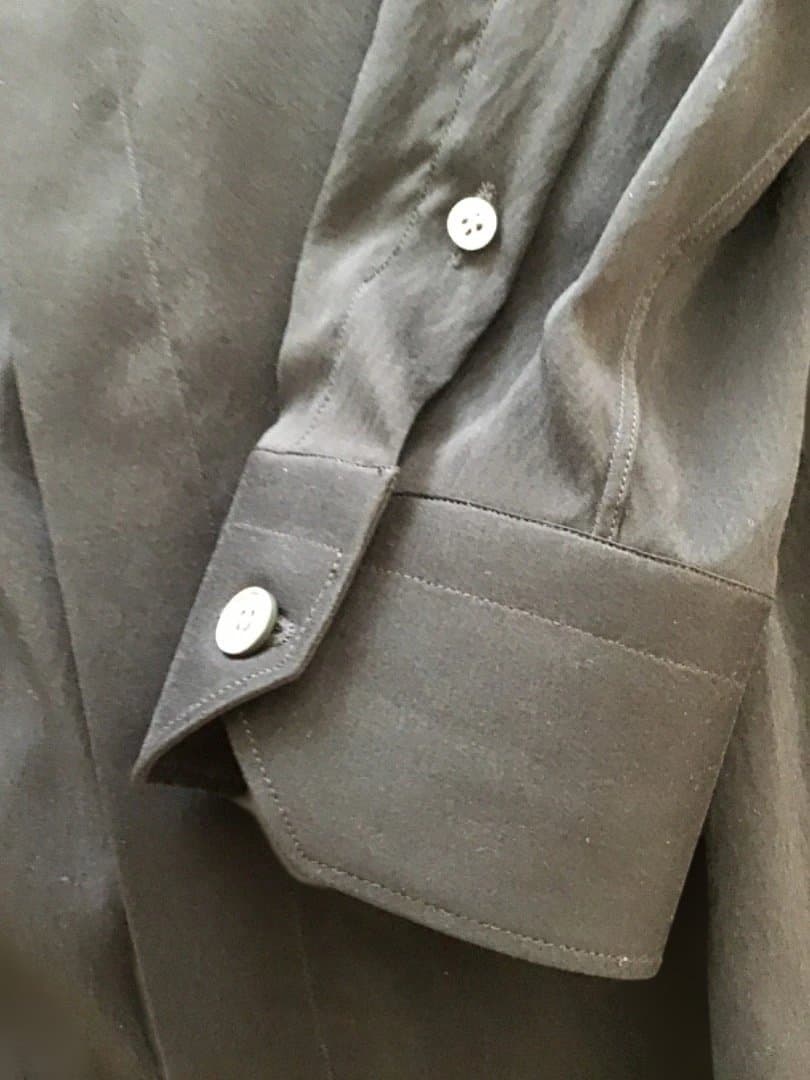 LANVIN 長袖シャツ 黒/ベージュ　新品未使用