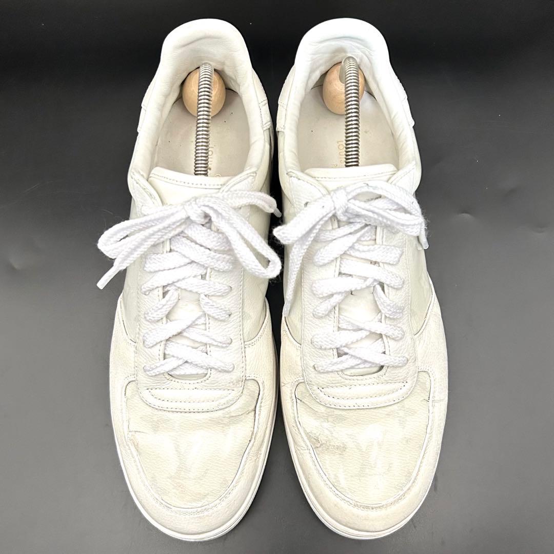 ルイヴィトン リヴォリライン スニーカー モノグラム メンズ レザー 白 8