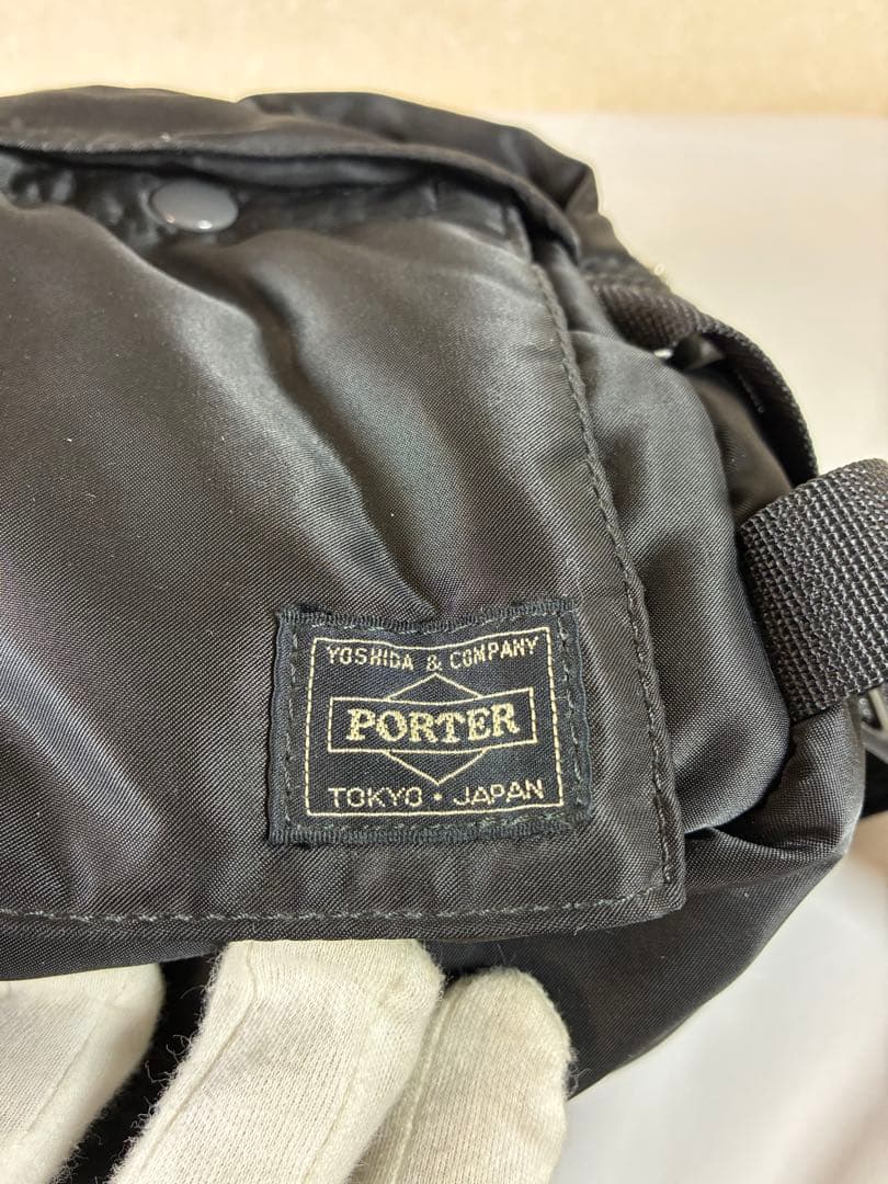 [未使用級] porter　タンカー　ウエストバッグ　ブラック ボディバッグ