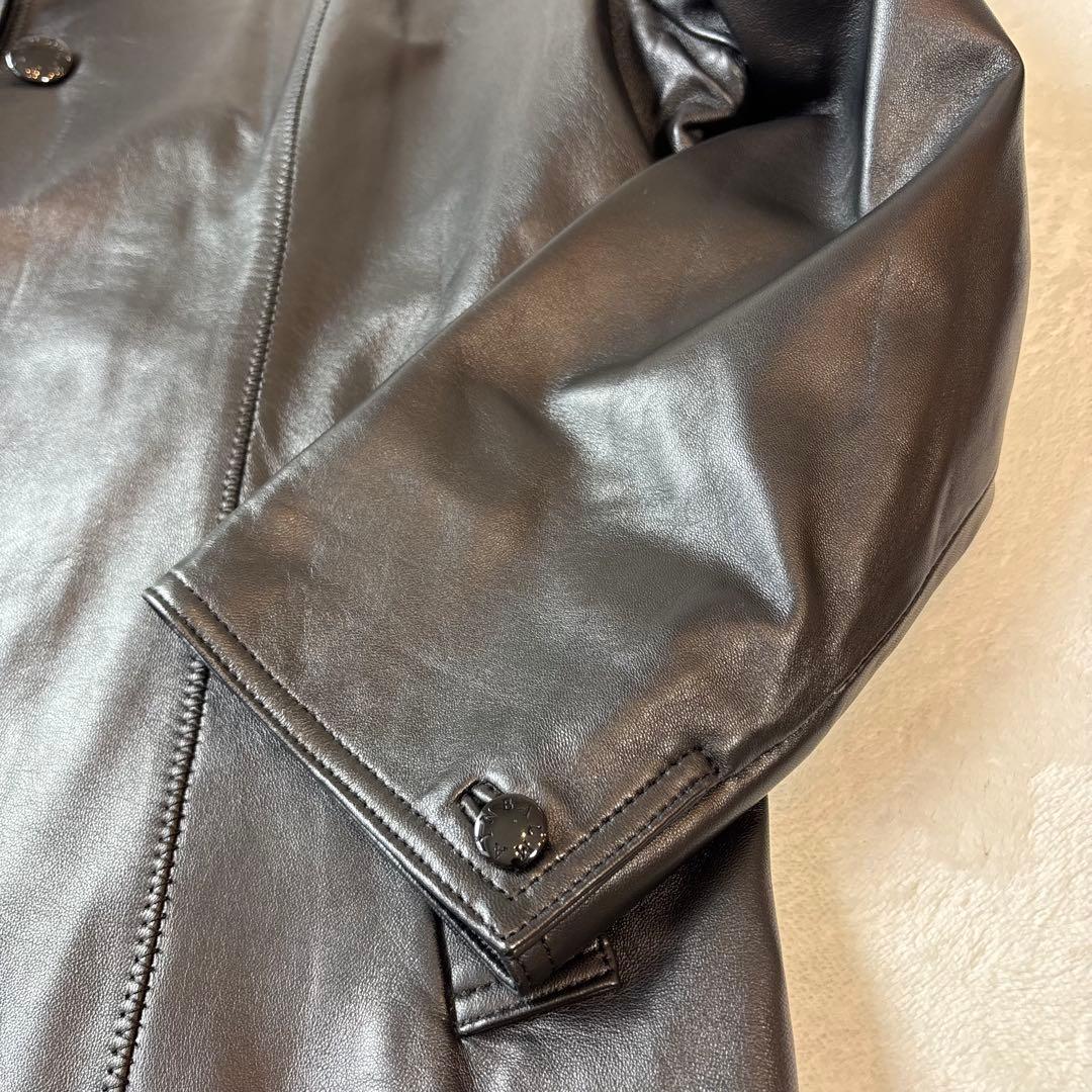 極美品✨BALMAN バルマン レザージャケット ブルゾン ラムレザー 17号