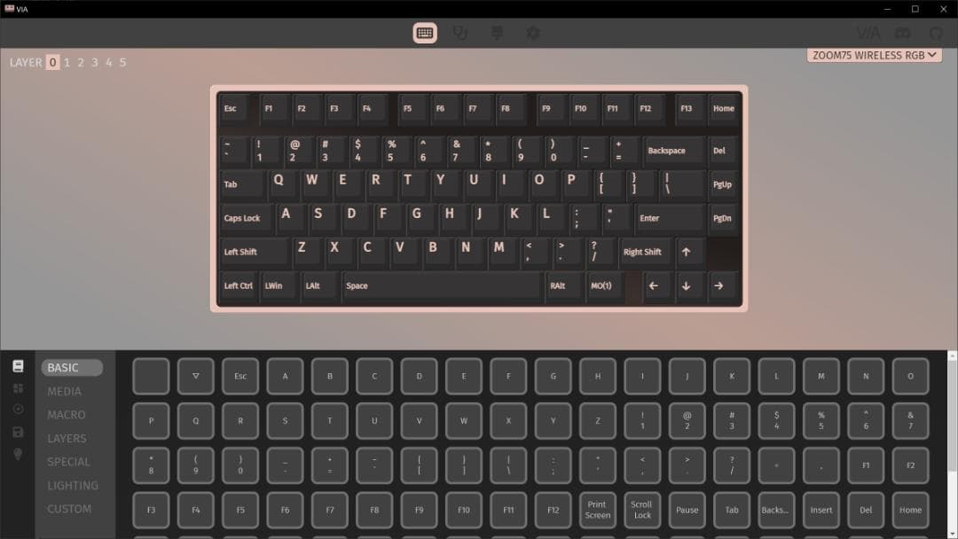 キーボード MELETRIX ZOOM75 tri-mode Wild Green