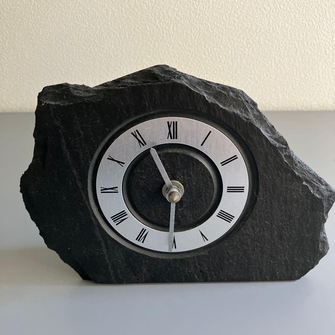 【最高級置き時計】作動完全確認済み　雄勝玄昌石の置時計 AMS最高級ドイツ製